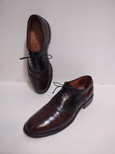 Allen Edmonds Mens 8.5 Polo Oxfords Two Tone USA Made Patent Leather