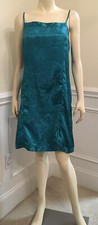 Valerie Stevens WN SZ LARGE Embossed Paisley EMERALD GREEN SHORT NIGHTY
