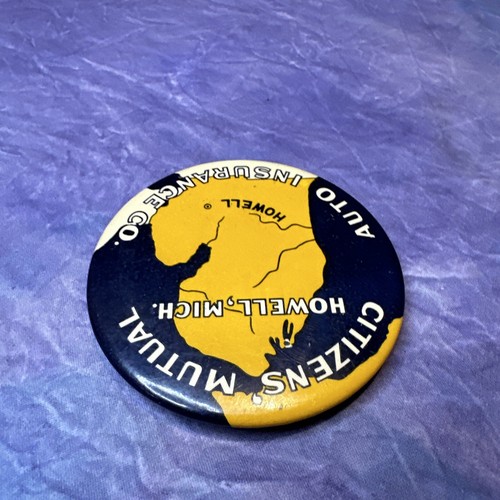 Citizens’ Mutual Auto Insurance Howell MI 3.5” Celluloid Button Compact Mirror - 第 4/9 張圖片