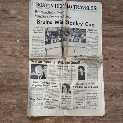 1970 Boston Bruins Stanley Cup Boston Herald Traveler! The - Main Image