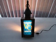 Seagram's Whiskey  VO Canadian  LIGHT Lantern wall sconce RARE