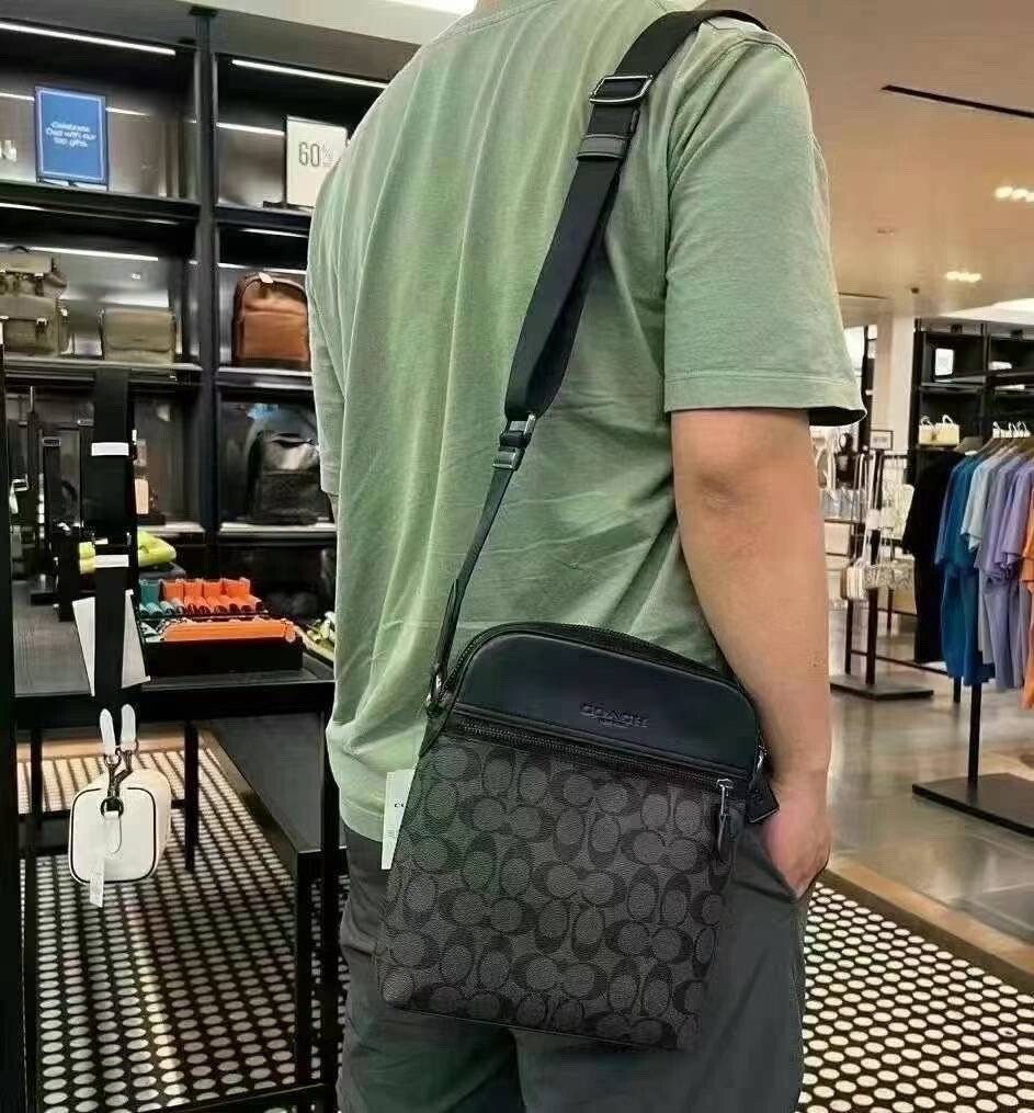 ☆セール☆Coach(コーチ) 高級レザー♪Houston Flight Bag 黒 Coach Houston Flight Bag for Men - Black for sale online | eBay