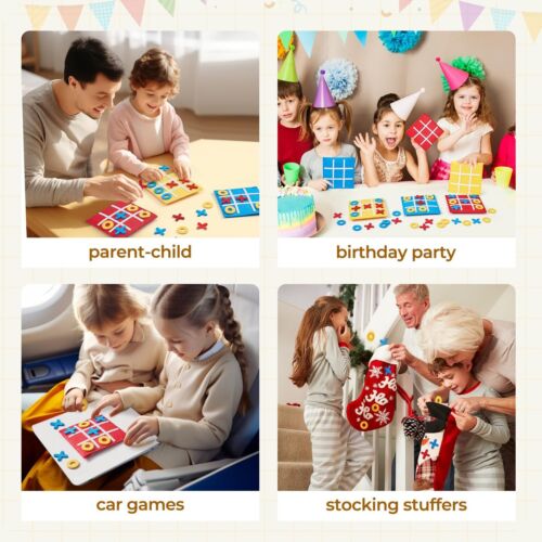Tic Tac Toe Strategic Board Game for Kids and Family,Birthday Party Favors,Go... - Picture 5 of 8
