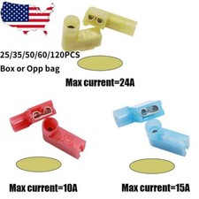 25/120PCS 22-10AWG HEAT SHRINK FLAG TERMINAL ELECTRICAL CONNECTOR USA STOCK