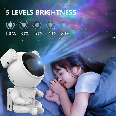 Astronaut Projector Galaxy Starry Sky Night Light with Guitar Night Lamp Bedroom