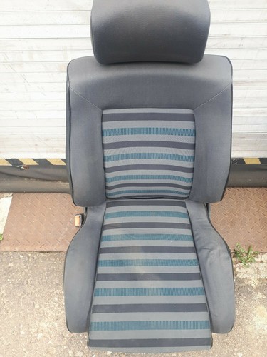 SITZ LINKS FAHRERSITZ VW GOLF 2 GT GTI 16V STREIFEN GRÜN GRAU