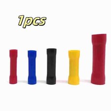 Insulated Straight Butt Connectors PVC Electrical Crimp On Terminals Wire Cable