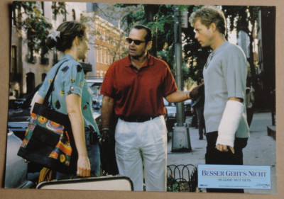 T410 Aushangfoto BESSER GEHT'S NICHT Jack Nicholson / Helen Hunt/Greg Kinnear
