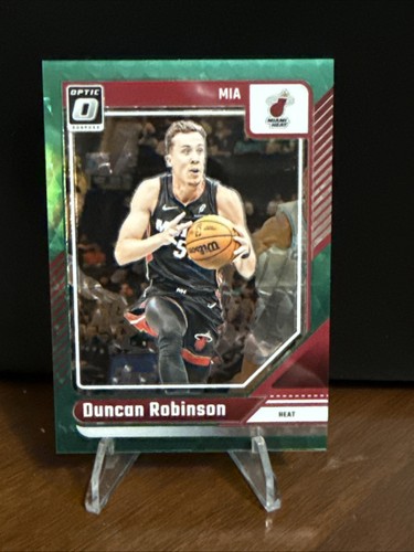 2024-25 Panini Donruss Optic - Duncan Robinson #199 1st Off the Line Fotl Green
