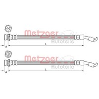 2X Metzger BremsschlÄUche Hinten Hinten Rechts Passend FÜR Hyundai IX35 KIA