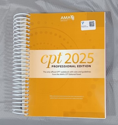 CPT 2025 Professional Edition AMA American Medical Association PB Spiral Bound