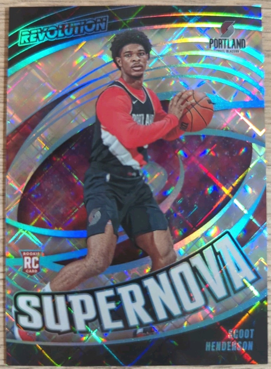 2023-24 Panini Revolution Supernova Cosmic Scoot Henderson /99 (RC)