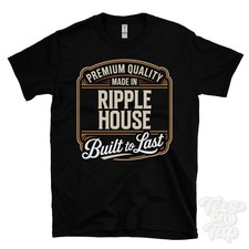 MADE IN RIPPLE HOUSE PREMIUM QUALITY BUILT TO LAST T-SHIRT berkeley england