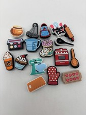 Cooking Baking Croc Shoe Charms Set of 16
