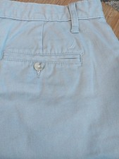 Nautica "The Deck Short" Stretch Women's 34W 36" Gray Chino Classic Fit Boat