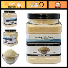 Unflavored Gelatin Powder 1.25 lbs - Thickening Agent in Reusable Container, USA