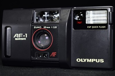 [EXC+5] Olympus AF-1 Point & Shoot Infinity 35mm Film Camera w/Strap Case Japan
