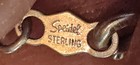 Speidel Sterling Chain/Torquoise Pendent: Vintage, 925 Clip-on earings, Necklace — photo 4