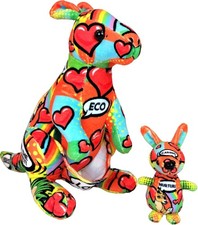 Wild Republic Message from The Planet, Kangaroo, Stuffed Animal, 12 inches baby