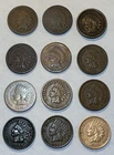 1864-1903 US Indian Head Cent Pennies Mixed Condition  Lot Of 12