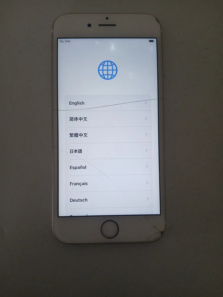 Apple iPhone 6s usado blanco/oro rosa modelo # A1688 Foto 2 de 4