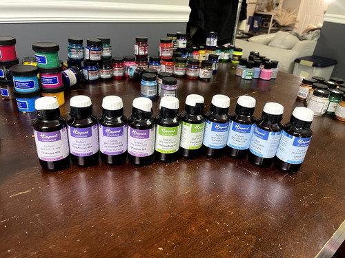 H Dupont Silk Dyes - French Silk Dyes 123ml - 10 bottles, light use