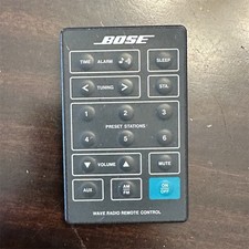 Bose Wave Radio AV System Remote Black Mute Preset Alarm Sleep Control