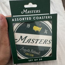 Masters Augusta National Golf Club Assorted Disposable Paper Coasters Set of 20