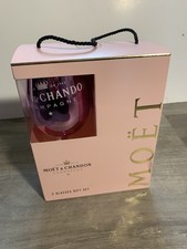 Moet & Chandon Champagne 2 Glasses Gift Set - Hen Do - Wedding or Birthday Gift