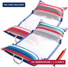 FindUWill Fabric Pool Hammock Floats, 2Pack Inflatable Water Hammocks Floaties 4