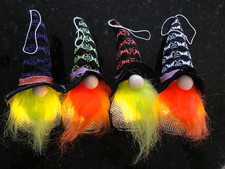 Light Up Gnomes - Halloween / Holiday / Everyday Gnomes - LOT of 4