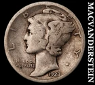 1927-S Silver Mercury Dime - Scarce  Better Date  No Reserve  #K1914