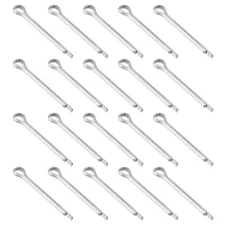 150Pcs 2.5mmx25mm Zinc-Plated Carbon Steel Cotter Pin Split Pin, White