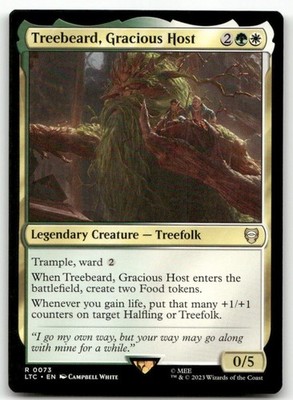 Treebeard, Gracious Host Commander The Lord of the Rings MTG NM