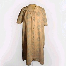 Vintage Lady Manhattan Sz Large Floral Pink/White Trim House Robe/ Nightgown