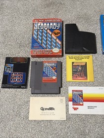 NES Games CIB LOT of 2 - Jeopardy Junior and Wheel of Fortune Family Edition