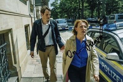 DAGMAR MANZEL - original signiertes Großfoto 20 x 30 cm Autogramm Tatort