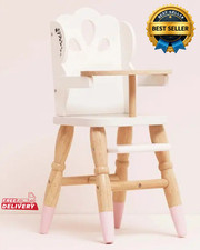 Dolls wooden high chair famous brand Le Toy Van.