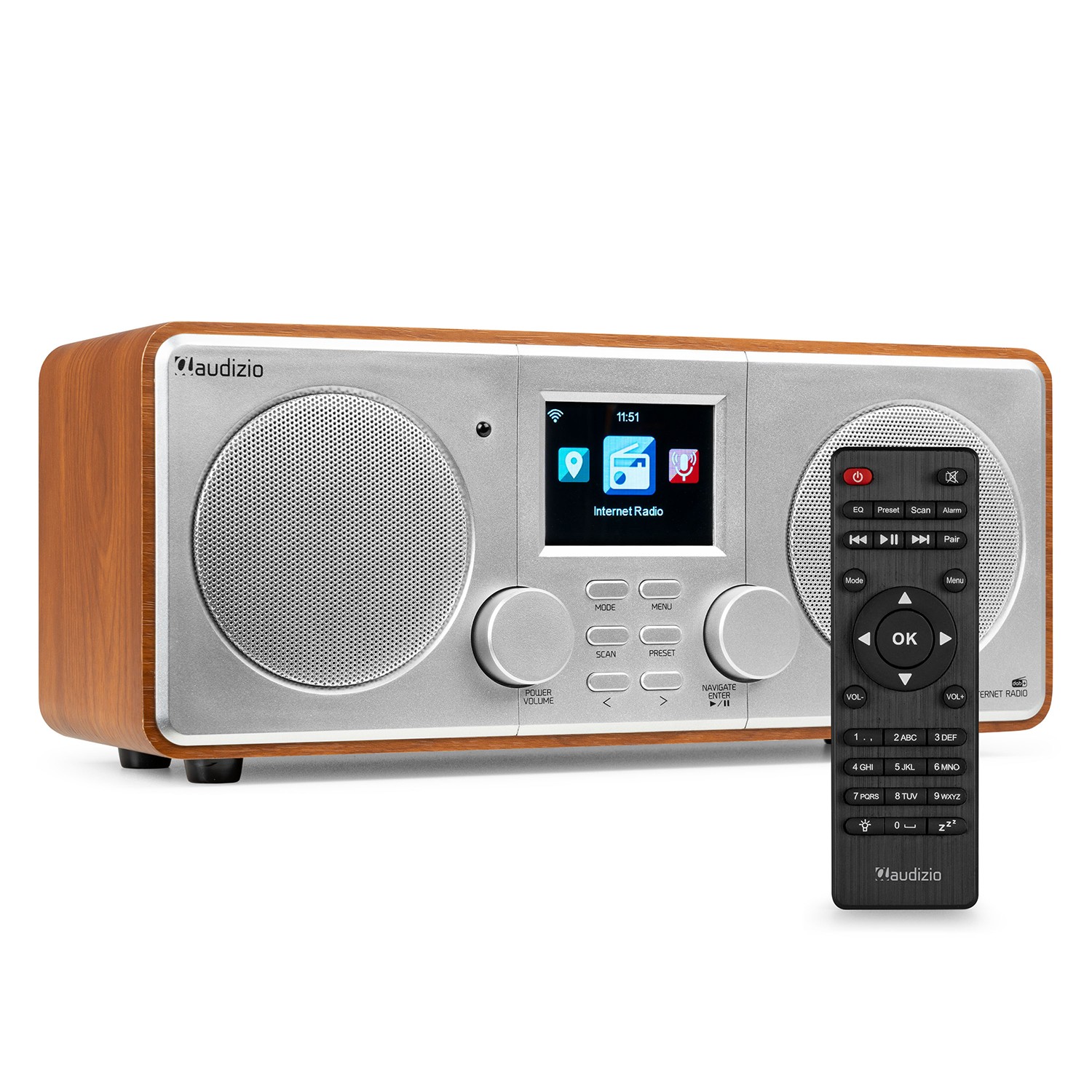 Audizio Foza WIFI Internet Stereo Radio with DAB+ Aluminium