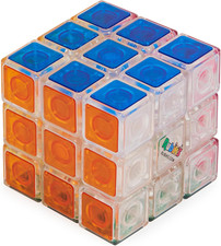 Rubik  S Cube, Crystal Cube, Transparent 3X3 Color-Matching Puzzle Game, Problem-