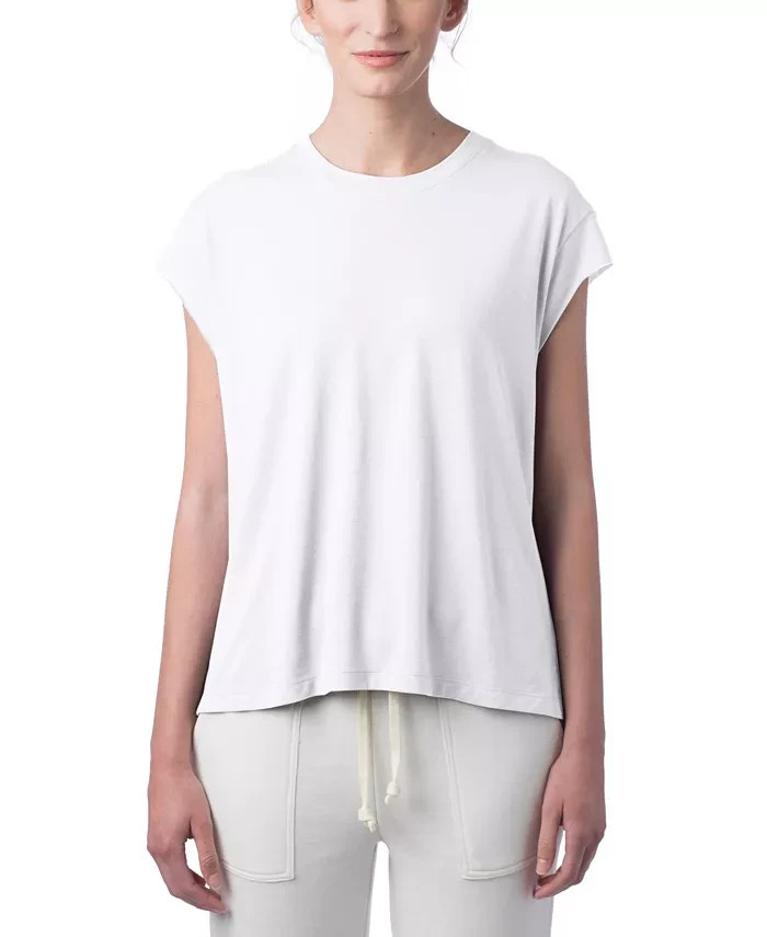 Alternative Apparel L26939 Womens White Tri-Blend Muscle Tank Top Size XS