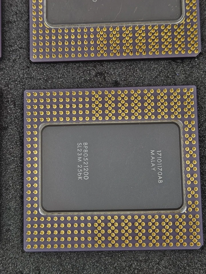 7x Goldcap CPU Intel Pentium PRO Vintage Prozessor 200MHz 256K 512K - Bild 4 von 4