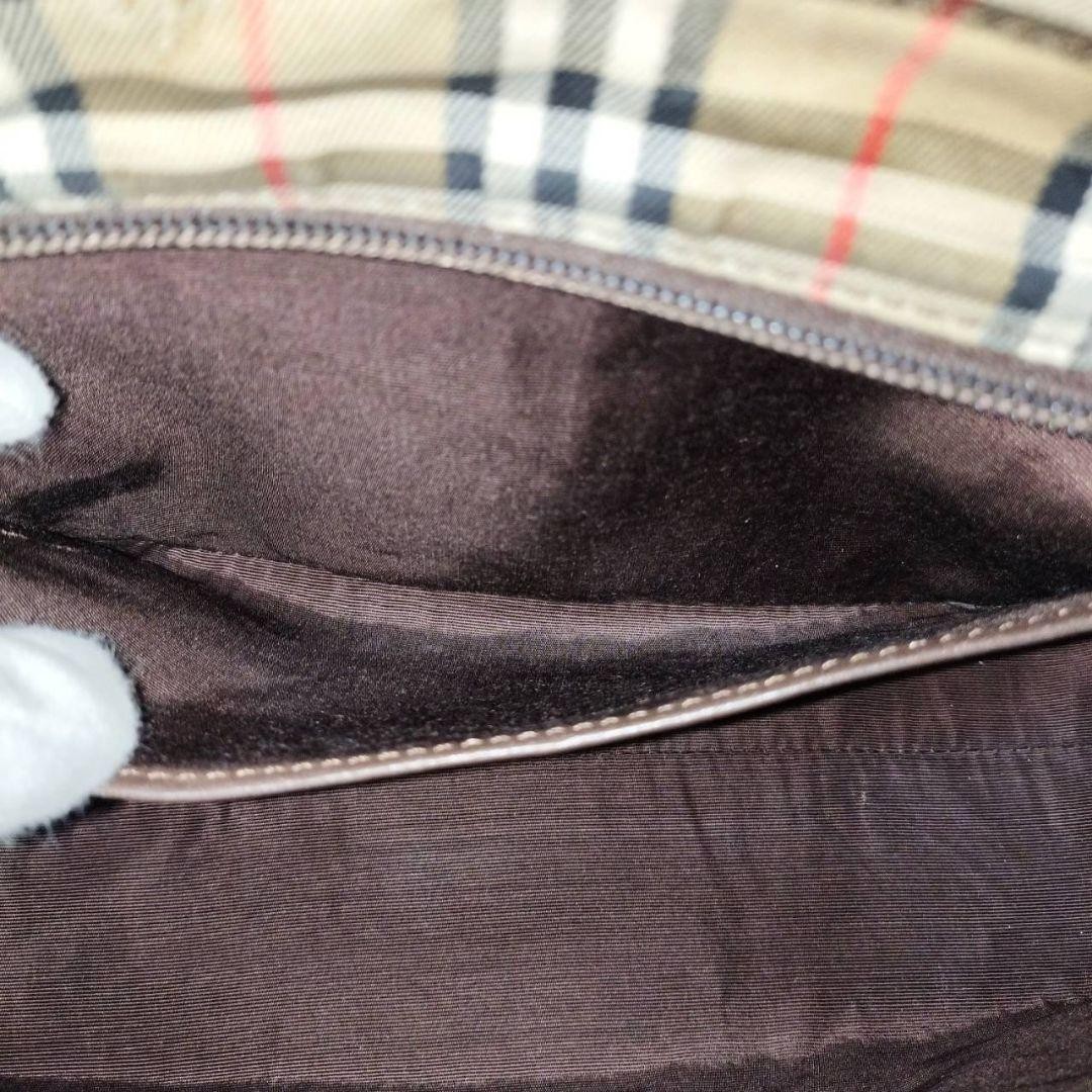 Used Authentic Burberry Tote Bag Canvas Leather Beige Nova Check JAPAN 834291 thumbnail 12