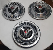  3 Vintage 1966 Plymouth Belvedere Satellite 14 Spinner Hubcaps