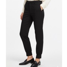 Vince Black Wool Blend Jogger Trousers Pants 4 Stretch 325 V3109-21094