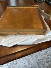 Vintage Ingento No 1132 Paper Cutter Guillotine 12x12 Maple Wood Cast Iron. B4