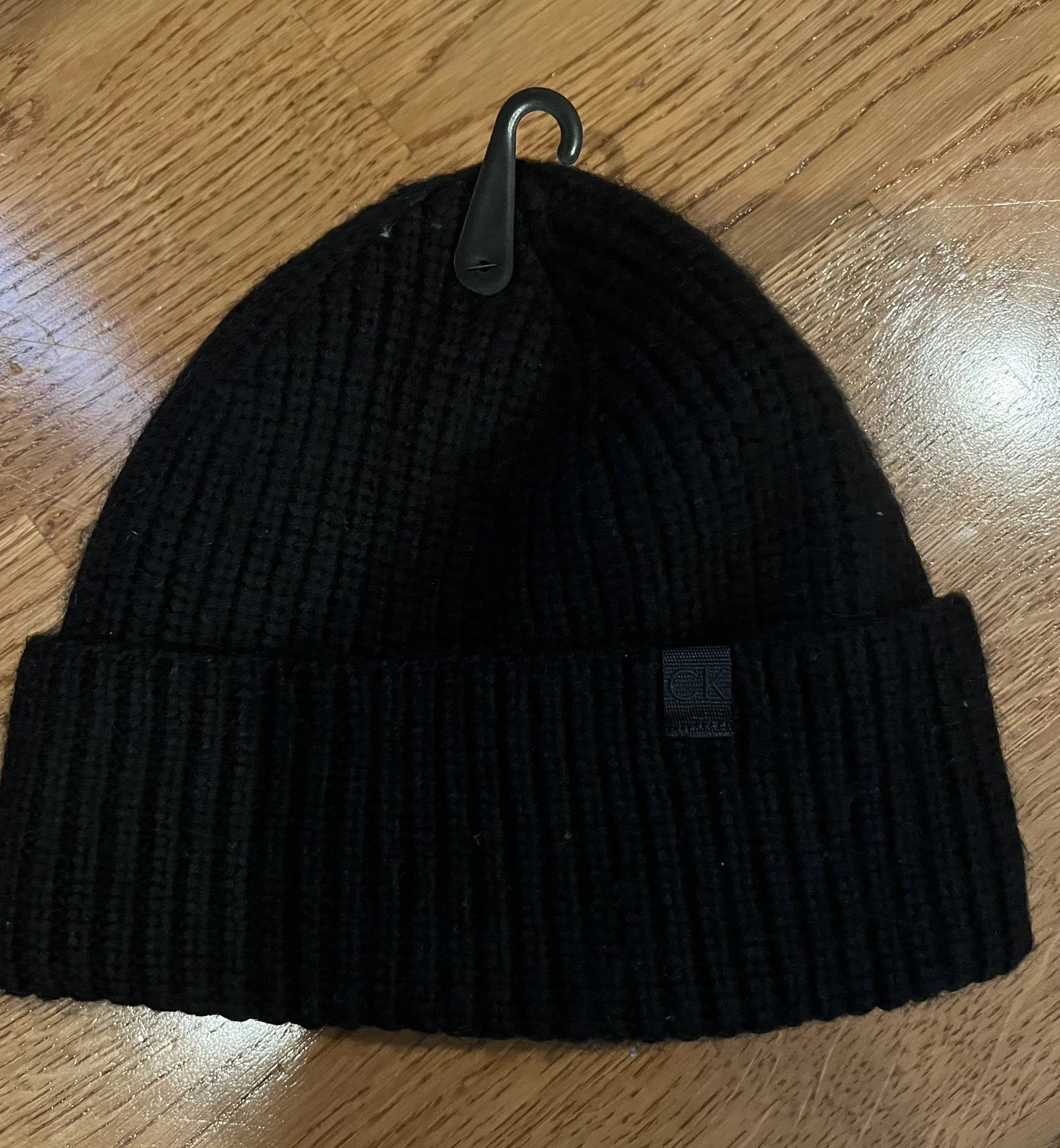 Calvin Klein 1SZ Black Knit Beanie - NWT