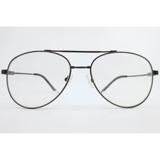 A.V. Made in Italy 3006 Aviator Eyeglass Frames Dark Metal 57-18-140 Mens Womens