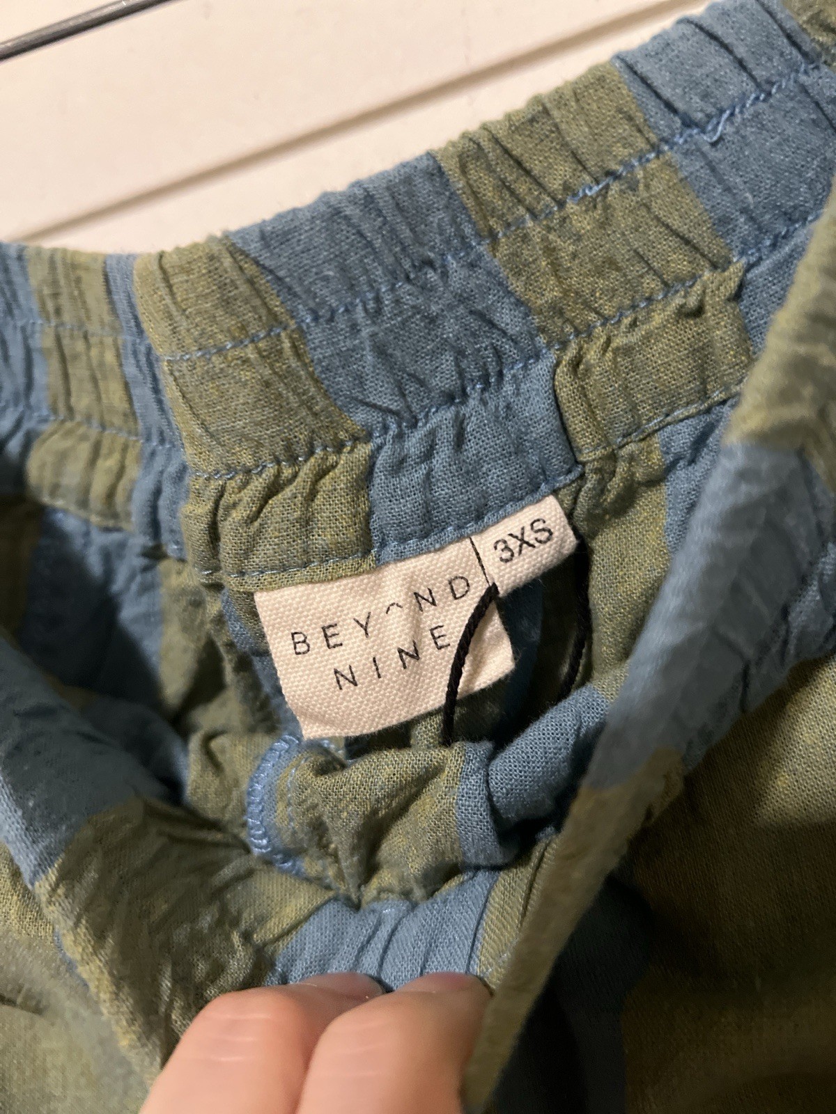 Beyond Nine Mabel Willow Stripe Pants US XS 1-2 Blue