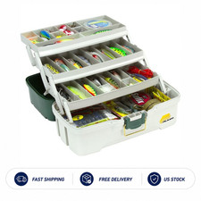 Plano Molding Co 620304 3 Tray Green  White Tackle Box